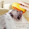 BABYYER Steamy Pet Brush with Release Button and Tank,Pet Spa Brush for Dogs Cats,Self Cleaning Steam Brush for Removing Tangled and Loose Hair - 4 of 4