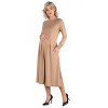 24seven Comfort Apparel Maternity Fit N Flare Pocket Dress - 2 of 4