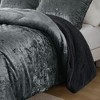 Sapphtopaz Comforter Set Bedding Crushed Velvet Reversible Quilt Set Comforter, Pillow Shams, Machine Washable - 2 of 4