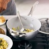 Greenpan Venice Pro Tri-Ply Stainless Steel Ceramic Non Stick 3.5qt Chefs Pan with Helper Handle & Lid Vibrant Silver - image 2 of 4