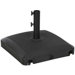 Aghana Digitals Heavy Duty Mobile Patio Umbrella Base, 1.5"-1.9" Pole Fit, 53lbs Water/66lbs Sand - 1 of 4
