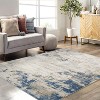 Acekool Washable Area Rug, Modern Abstract Non-Slip Stain Resistant Accent Carpet for Living Room Bedroom, Easy Care - 4 of 4