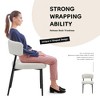 Sapphtopaz Modern Dining Chairs Set of 4 with Curved Backrest Upholstered Dining Room Chair with Metal Leg Kitchen Chair for Dining Room,Kitchen - 4 of 4