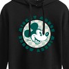 Women's - Disney - Mickey Mouse Checker Badge Cropped Graphic Hoodie - image 2 of 3