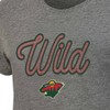 NHL Minnesota Wild Women's Gray Fashion T-Shirt - 3 of 3