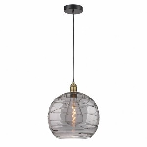 Athens Deco Swirl - 1 Light Pendant In Industrial Style-15.88 Inches Tall and 13 Inches Wide - 1 of 1