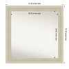 Amanti Art Oliver Non-Beveled Wood Framed Bathroom Vanity Wall Mirror - 3 of 4