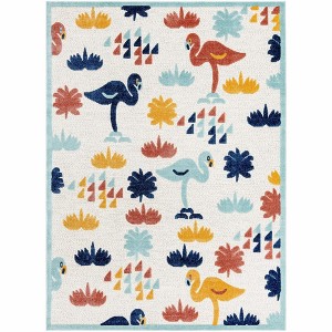 Unique Loom    Belize Outdoor Moho Area Rug - 1 of 4