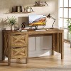 Lantine 55.12-Inch Computer Desk with Drawers, Farmhouse Home Office Desk with File Drawers, Writing Table Large Workstation for Office, Studying Room - 4 of 4