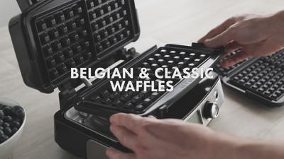 Greenpan Elite Indoor Ceramic Nonstick Multi Grill Griddle & Waffle Maker -  Black : Target