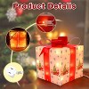 Nasitip Christmas Decorations Gift Boxes,3 Gift Boxes (Large, Medium, Small)for Indoor Outdoor Christmas Tree Home Party Decor (Cartoon Theme) - 3 of 4