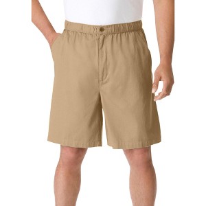 KingSize Men's Big & Tall Knockarounds 8" Full Elastic Plain Front Shorts - 1 of 4
