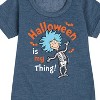 - Dr. Seuss - Halloween Is My Thing Graphic Short Sleeve Fleece Dress - 2 of 4