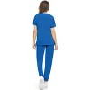 MediChic Womens 8-Pocket Scrubs Set- Mock Neck with 4-Pocket Jogger Scrub Pants - 3 of 4