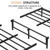 Bed Frame With Rattan Headboard, Boho Style Platform Bed Frame With Underbed Storage, Mattress Foundation Easy Assembly No Box Spring Needed - 4 of 4