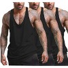 COOFANDY Men's 3 Pack Tank Tops Gym Workout Shirt Y-Back Sleeveless Muscle Fitness Bodybuilding Tank Shirts - 4 of 4