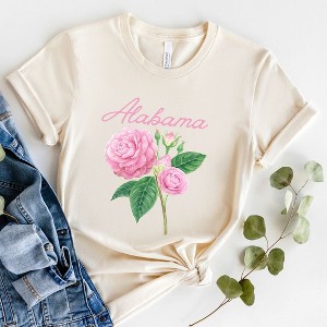 Simply Sage Market Women's Alabama Flower Colorful Short Sleeve Graphic Tee - 1 of 2