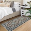 WhizMax Area Rug Vintage Medallion Rugs Stain & Water Resistant Washable Throw carpet for Living Room Bedroom - 2 of 4