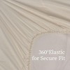 INFURNIC Bedding Sets Premium Brushed Microfiber Full Bed Sheets Soft Fade and Shrinkage Resistant Easy Care 4 Piece Set, White, 12.00"*10.00"*3.00" - 3 of 4