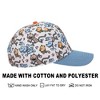 Dog Man All-Over Character Print Youth White Traditional Adjustable Hat - 4 of 4