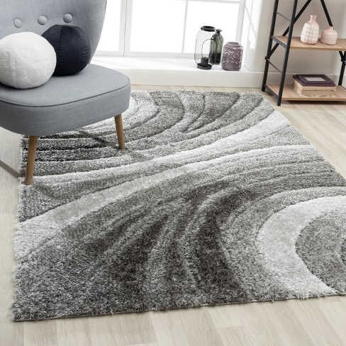 Luxe Weavers Gray Modern Abstract Area Rug 5x7 Geometric Living