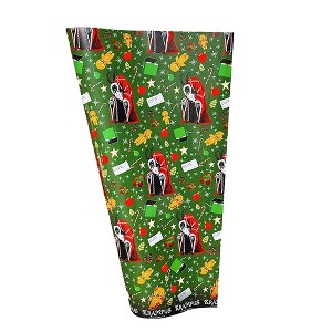 Trick Or Treat Studios Krampus Seasons Greetings Premium Wrapping Paper | 30 x 96 Inches - 1 of 4