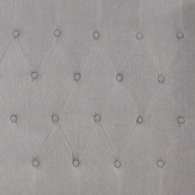 Riverdale Light Gray Full-Size Tufted Nailhead Trim Upholstered Bed