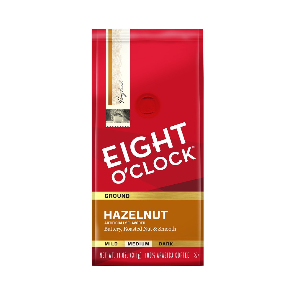 UPC 011141102911 product image for Eight O'Clock Hazelnut Medium Roast Ground Coffee - 11oz | upcitemdb.com