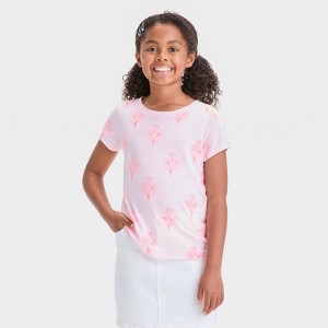 Girls' Short Sleeve T-Shirt - Cat & Jack™ - 1 of 3