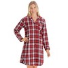 Collections Etc Classic Plaid Nightshirt - 2 of 4