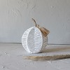Decorative White Woven Rope Pumpkin on Metal Frame by Foreside Home & Garden - 2 of 4