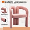 MOONMISS Contemporary Designed Velvet Fabric Upholstered Accent/Dining Chair for Living Room set of 2 - 4 of 4