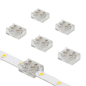 Armacost Lighting 2 Pin LED Strip Light Screw Splice Connector 6pk Light Accessory - 1 of 3