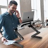 Mount-It! Lightweight Adjustable Laptop Stand with Built-in Cooling Fans and Mouse Pad Tray | Ergonomic & Portable Laptop Stand For Bed, Couch & Table - 2 of 4