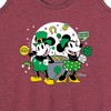 Women's - Disney - Mickey And Minnie Pot Of Gold Graphic Racerback Tank - 2 of 4