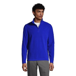 School Uniform Young Men's Lightweight Fleece Quarter Zip Pullover - 1 of 3