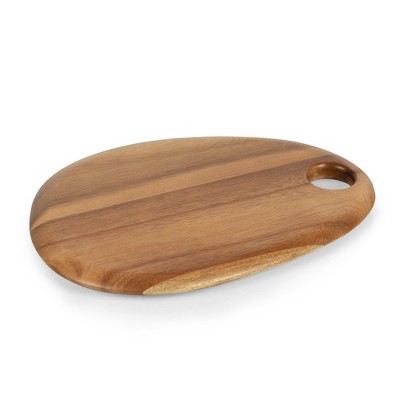 Pebble Shaped Acacia Wood Serving Board 12" x 9"