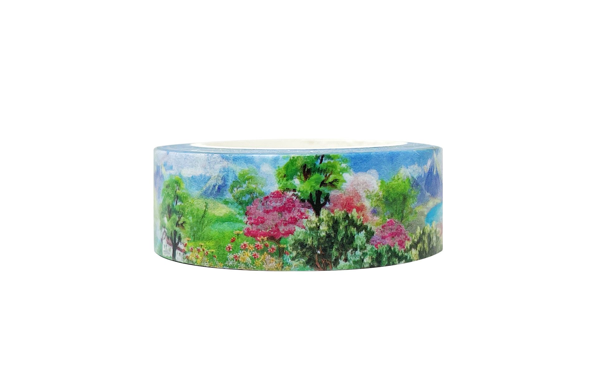 Wrapables Beautiful Scenery Washi Masking Tape, By the Lake, 15mm x 10M