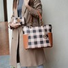 MKF Collection Bonita Checker Tote & Wallet Set - Stylish Vegan Leather Bag by Mia K - 3 of 4