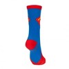 Mens Superman Classic Logo Two Tone Crew Socks - 3 of 4