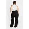 Women's Plus Size Yasmine Pant - black | CITY CHIC - image 3 of 4