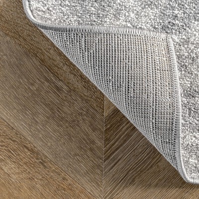 Gray and White Striped Octopus Synthetic Area Rug