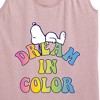 Women's - Peanuts - Dream In Color Graphic Racerback Tank - 2 of 4