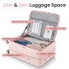 3 PCS Expandable 100% PC Hard Shell Luggage Set with Front Pocket, 360° Spinner Wheels and TSA Lock,  20"+24"+28" 4Q - ModernLuxe - 4 of 4