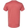 OUTSIDE THE WIRE Leatherneck for Life Heather Red Left Chest Eagle, Globe, and Anchor Established Performance T-Shirt- Black Logo - 2 of 4