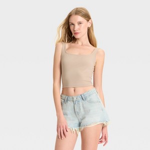 Women's ButterBliss Square Neck Tank Top - Wild Fable™ - 1 of 3