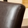 Finlay Leather Chaise Lounge Brown - Christopher Knight Home - image 4 of 4