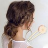 Unique Bargains Women's Begonia Flower U-Shaped Hair Pins 5.12"x1.97" 1 Pc - 2 of 3