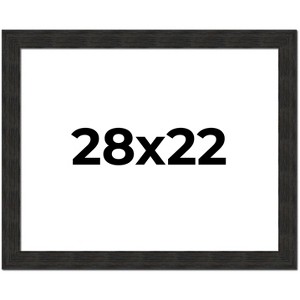 PosterPalooza | Contemporary Black Picture Frame - UV Acrylic, Backing Board, Hanging Hardware Included - 1 of 4