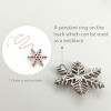 Wrapables Christmas Crystal Rhinestone Brooch Pin, Snowflake - 3 of 4